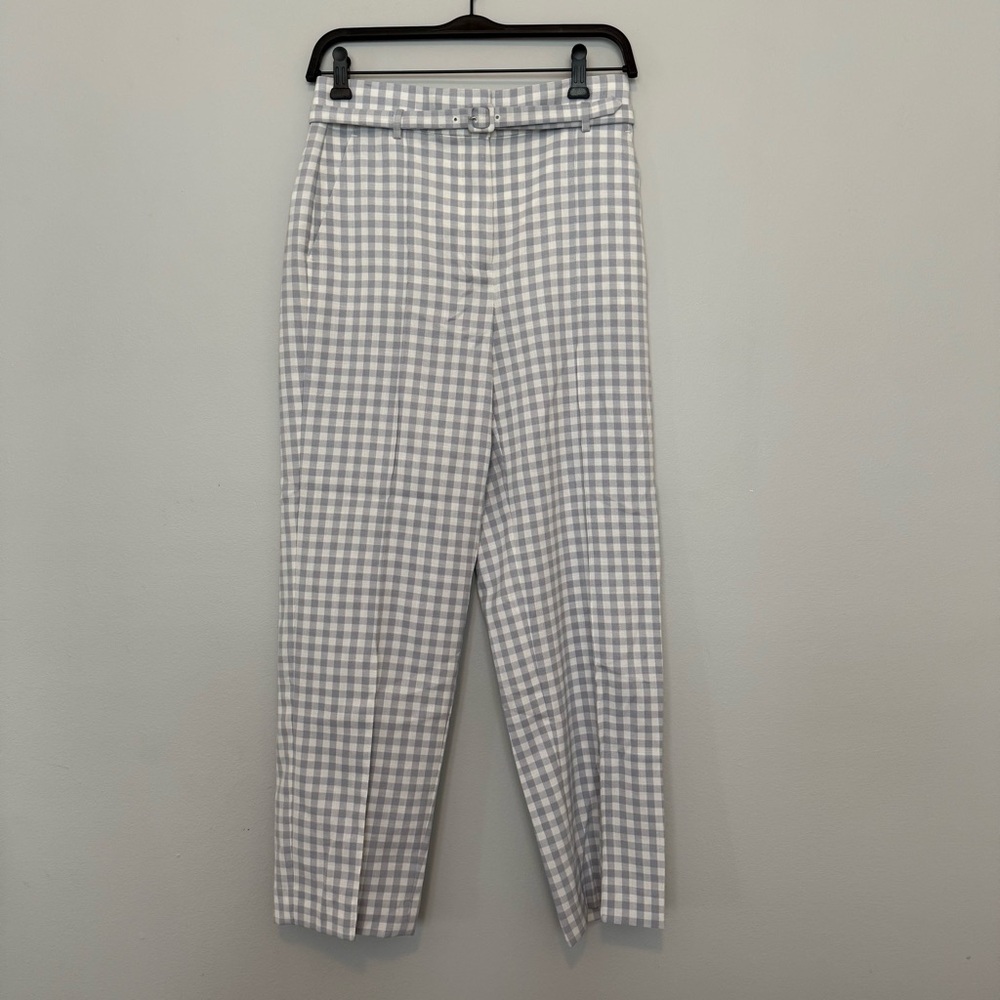 Ann Taylor Blue and White Tailored Pants